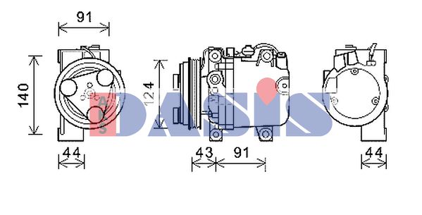 AKS DASIS Kompressor,kliimaseade 852615N